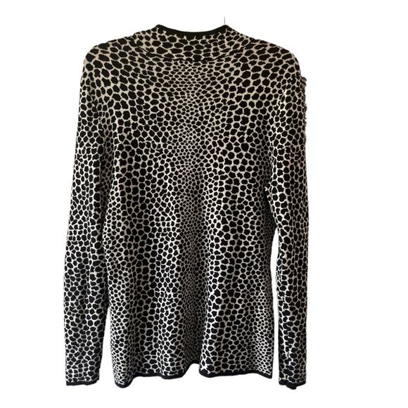 INC International Concepts Fringe-Trim Jaquard Sweater - Picture 3 of 6